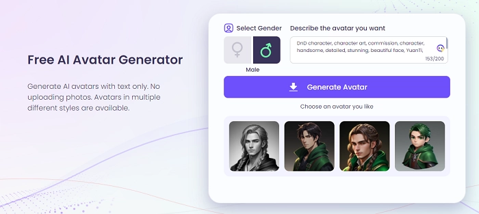 Vidnoz AI Avatar Generator 