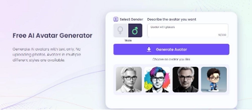 Go to Vidnoz AI Avatar Generator Page