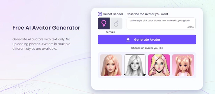 Vidnoz AI Avatar Generator for TikTok