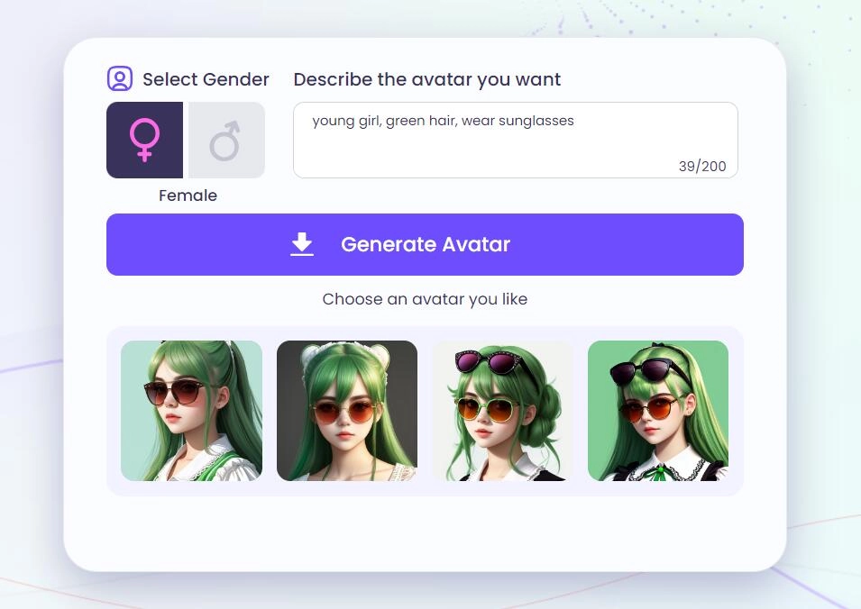 Vidnoz AI Avatar Generator to Make Discord Avatar