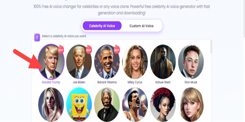 Vidnoz AI Celebrity Voice Changer
