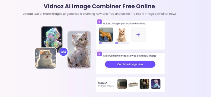 Vidnoz AI Combine Two Images