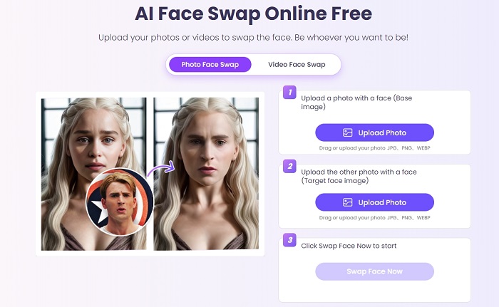 Vidnoz AI Face Swap for Online Dating