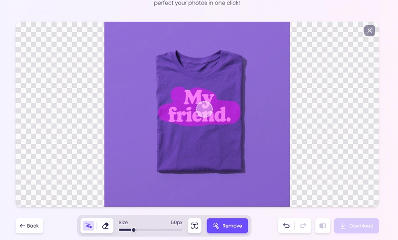 Vidnoz AI Filter Remover Select the Area