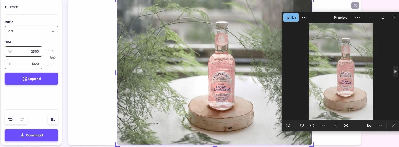 Vidnoz AI Image Stretcher Result