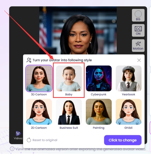 Vidnoz AI Talking Baby Photo