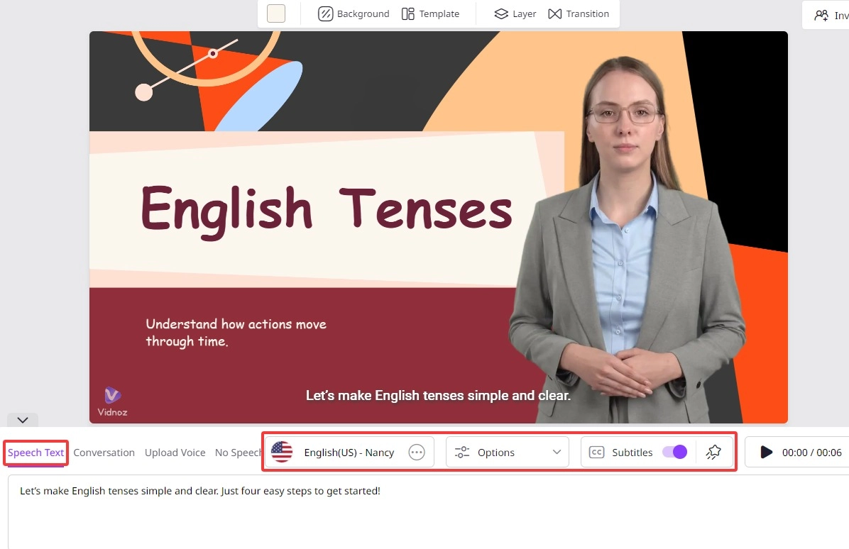 Vidnoz AI Text to Speech for Video Generation