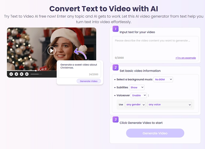 Vidnoz AI Text to Video Easily Make Free AI Video by Inputting Text