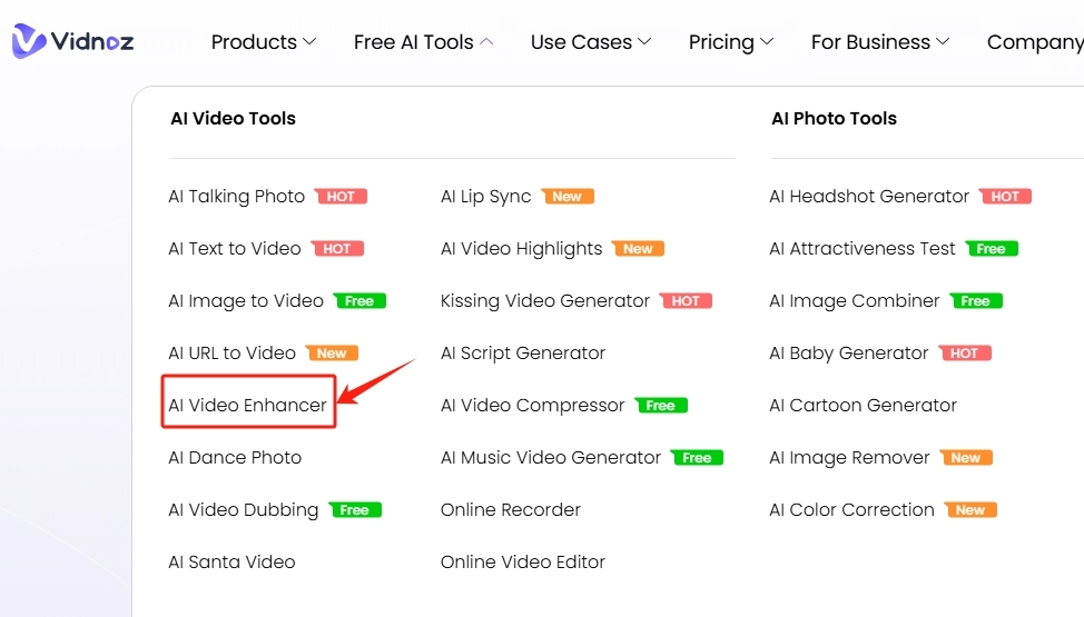 Vidnoz AI Video Repair Free