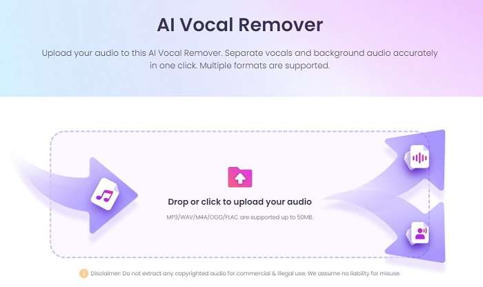 Vidnoz AI Vocal Remover