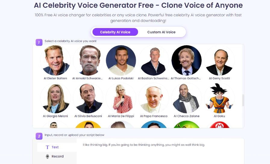 Vidnoz AI Voice Changer Free