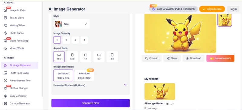 Vidnoz AI Yellow Avatar Maker Online Free
