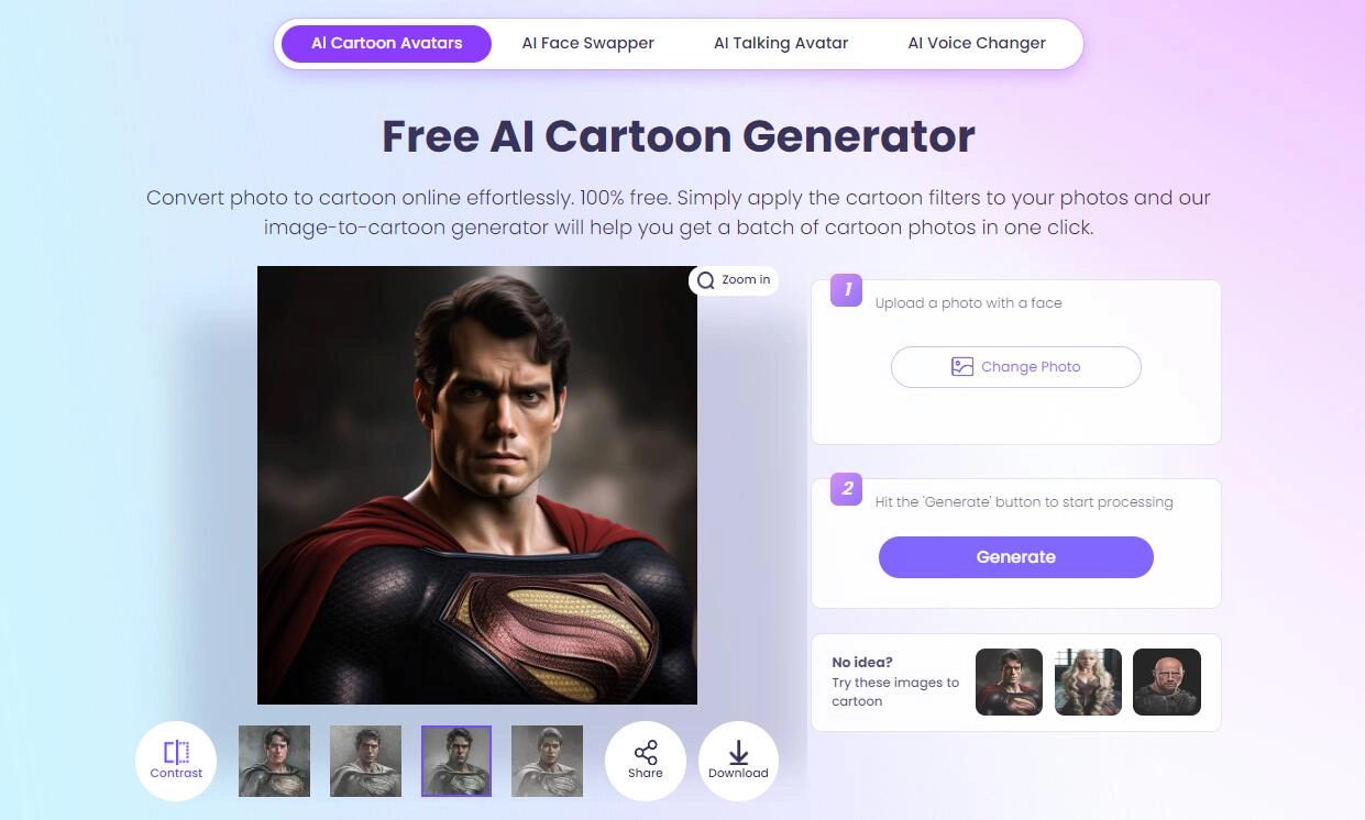Vidnoz Converts Photos Into Coloring Pages AI