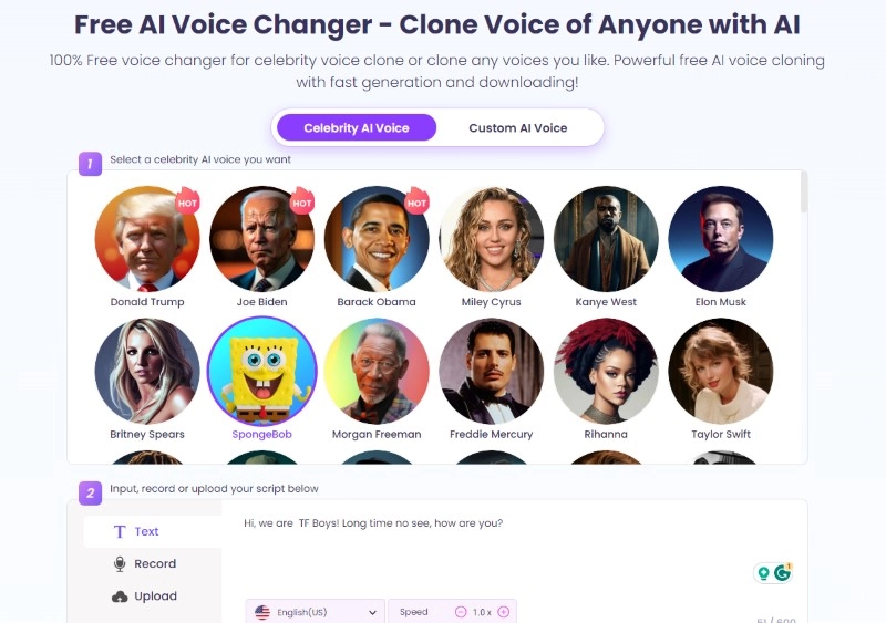Vidnoz FNaF AI Voice Changer
