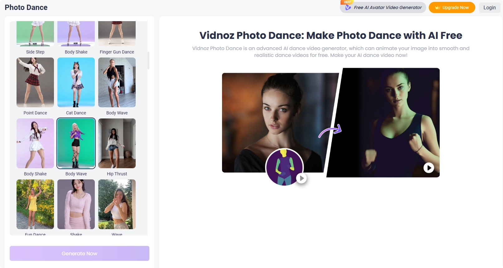 Vidnoz Pikki Pikki Dance Template