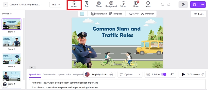 Vidnoz Talking Head Avatars To Generate Videos