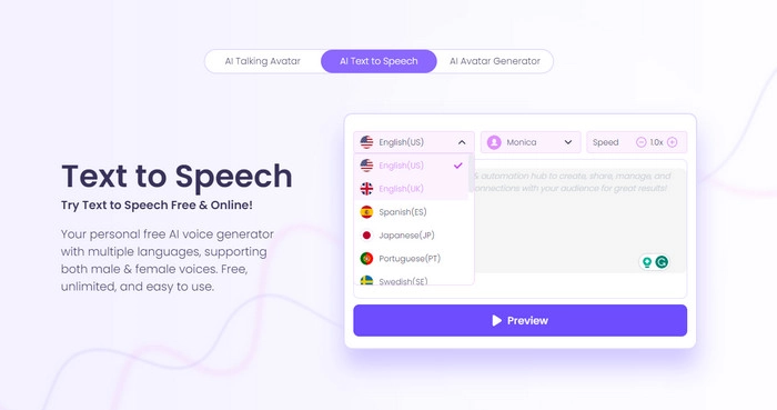 Vidnoz Text-to-Speech - Deep Male Voice Text-to-Speech Generator