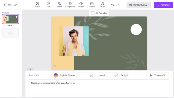 Vidnoz Video Template for Harry Styles