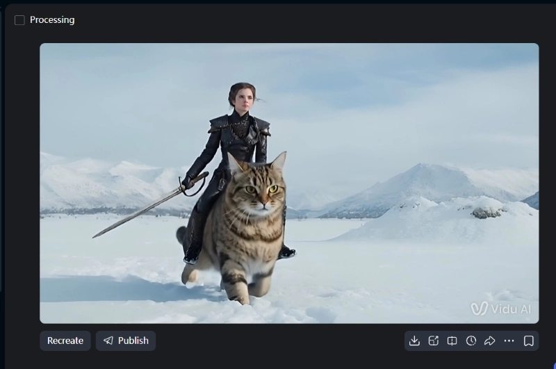 Vidu Reference to Video AI - Output