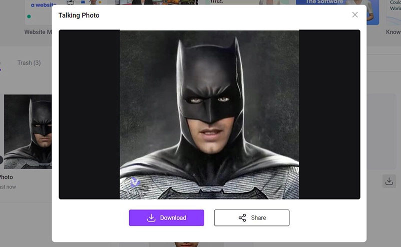View and Download Your AI Talking Batman