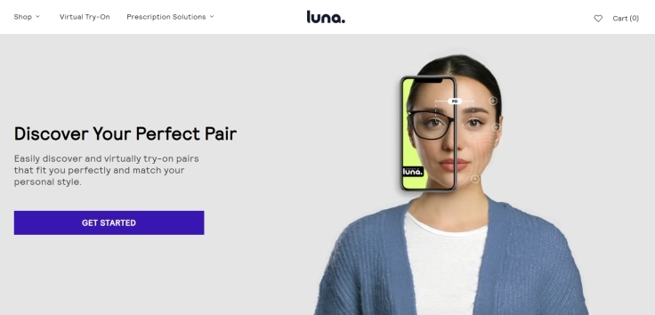 Virtual Glasses Try On App - Luna
