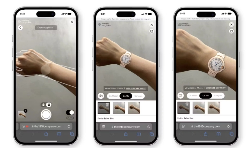 Virtual Watch Try on 1916Company