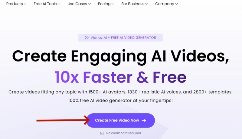 Visit Vidnoz and Start to Create Color Blind Test Video