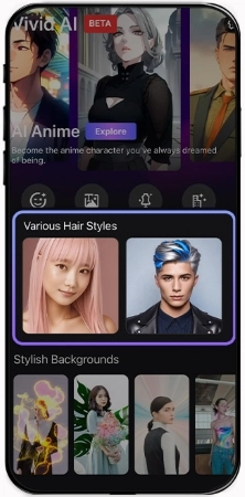 Vivid AI Hairstyle App