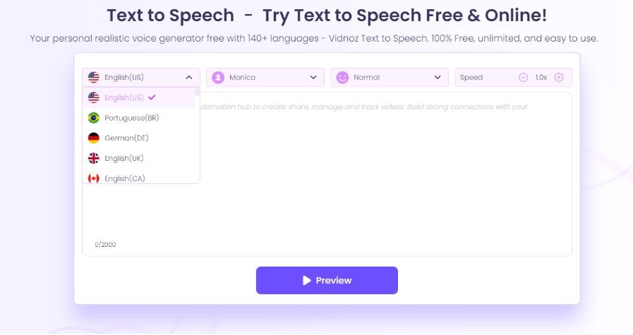 Viznoz AI Text to Speech Free