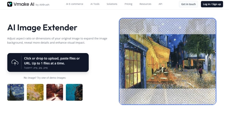 Vmake AI Image Extender Online Free