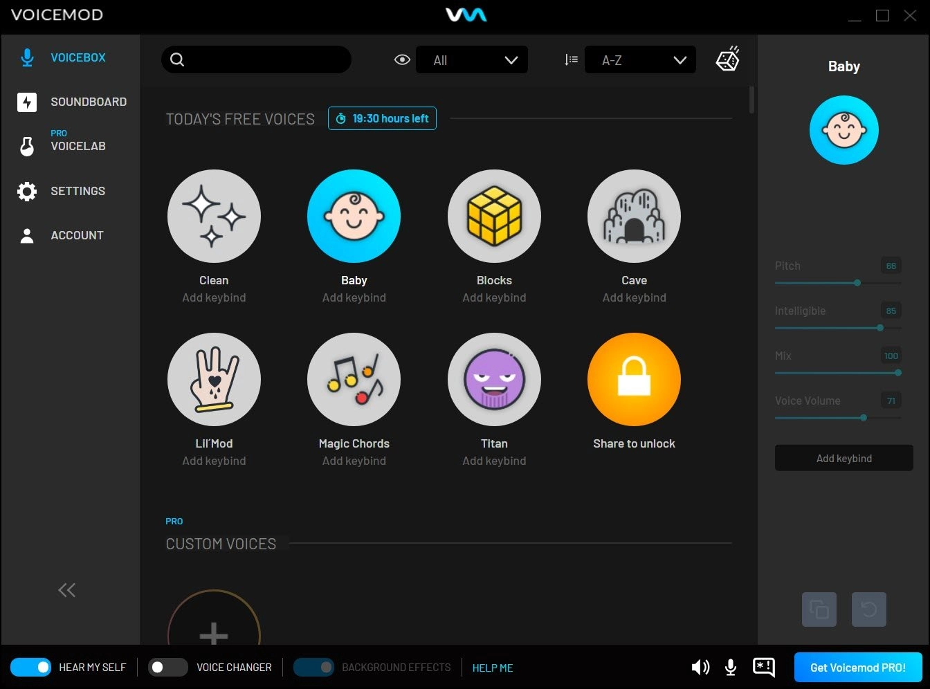 Voicemod Voice Modulator