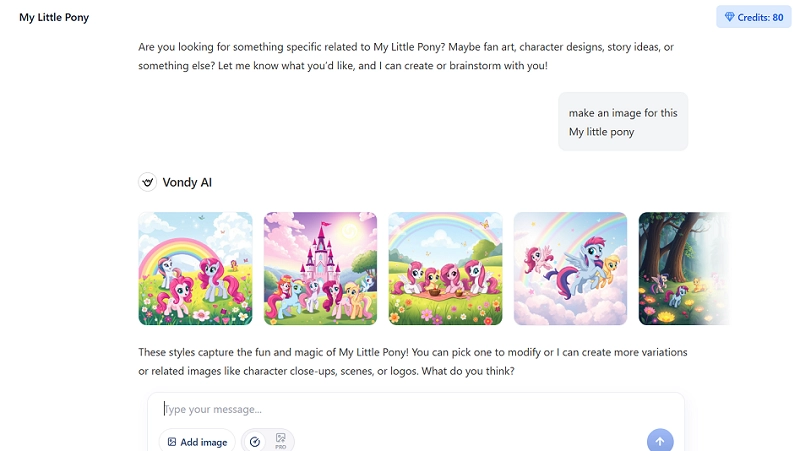 Vondy AI Pony Generator