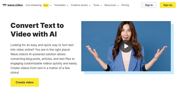 Text to Video AI Generator - Wave.Video