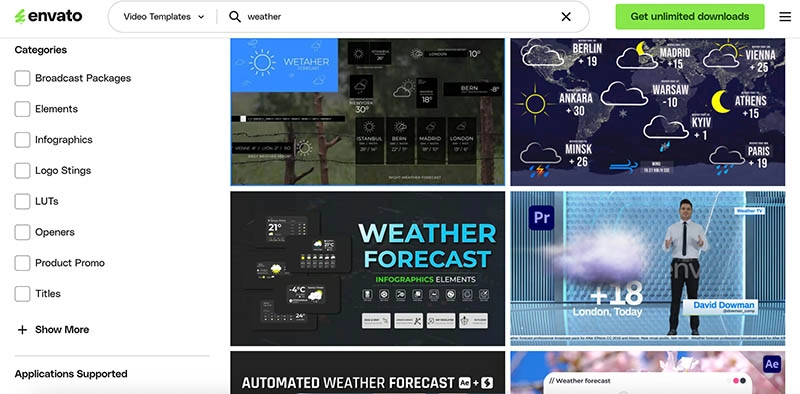 Weather Forecast Generator Envato 