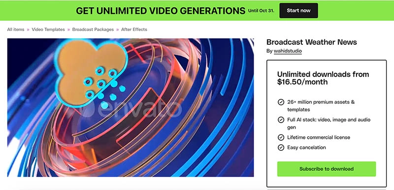 Weather Forecast Generator Envato Templates