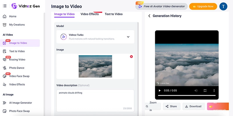 Weather Forecast Generator Image to Video 