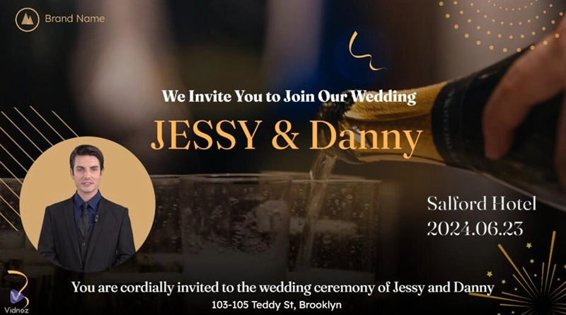 Wedding Invitation Video Maker with Templates