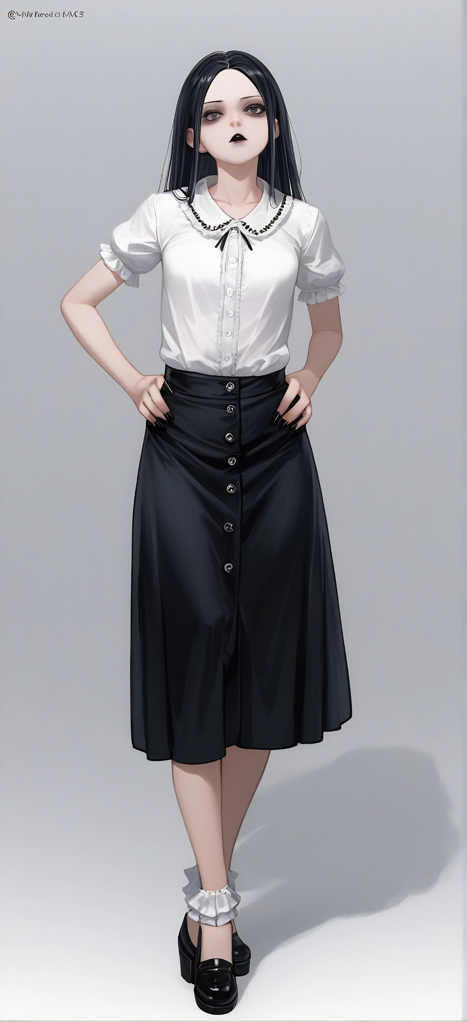 Wednesday Addams AI Creation Idea 1