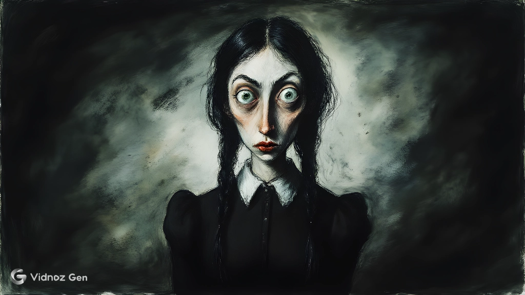 Wednesday Addams AI Creation Idea 2