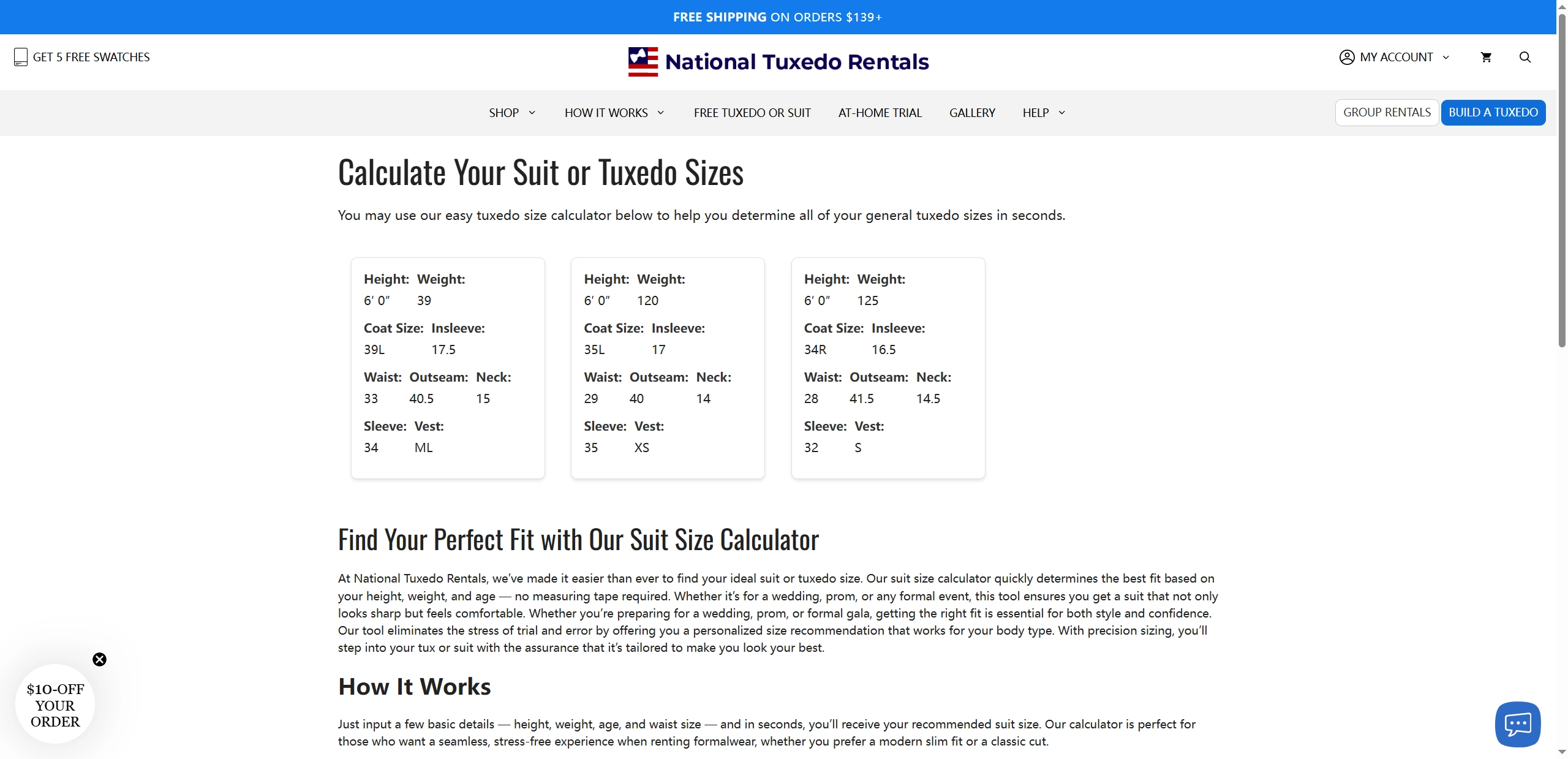 What Is My Suit Size Calculator Nationaltuxedorentals