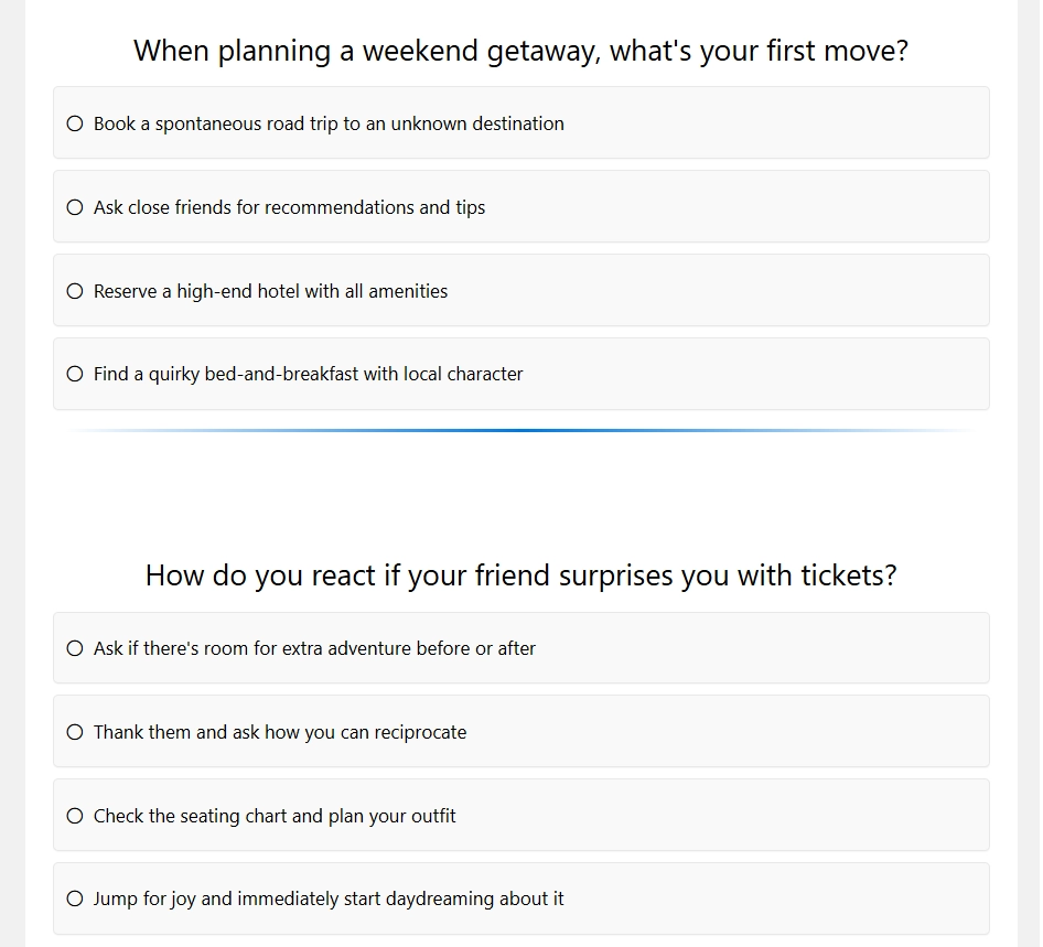 What Movie Character Do I Look Like Quiz - Questions