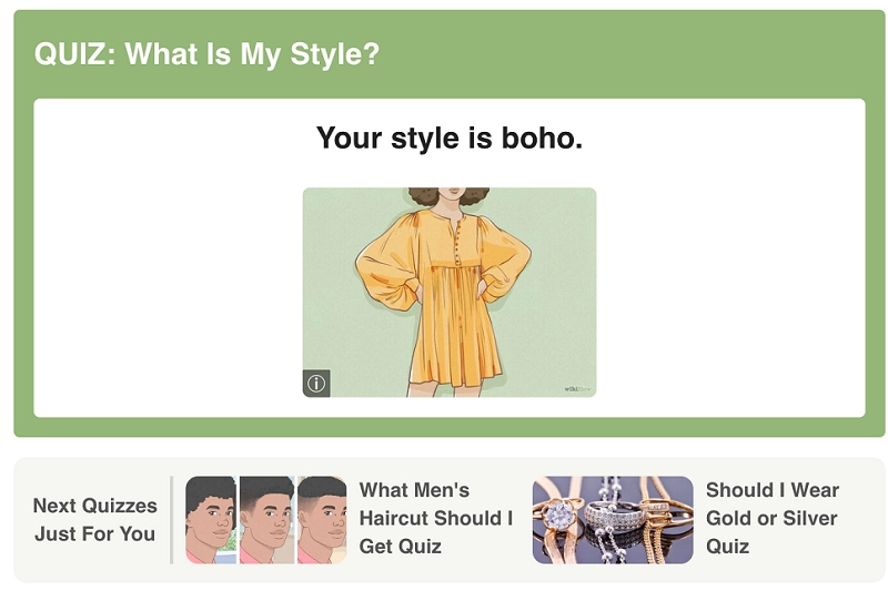 Wikihow What is My Style Quiz