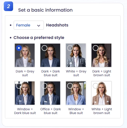 Woman Headshot Templates