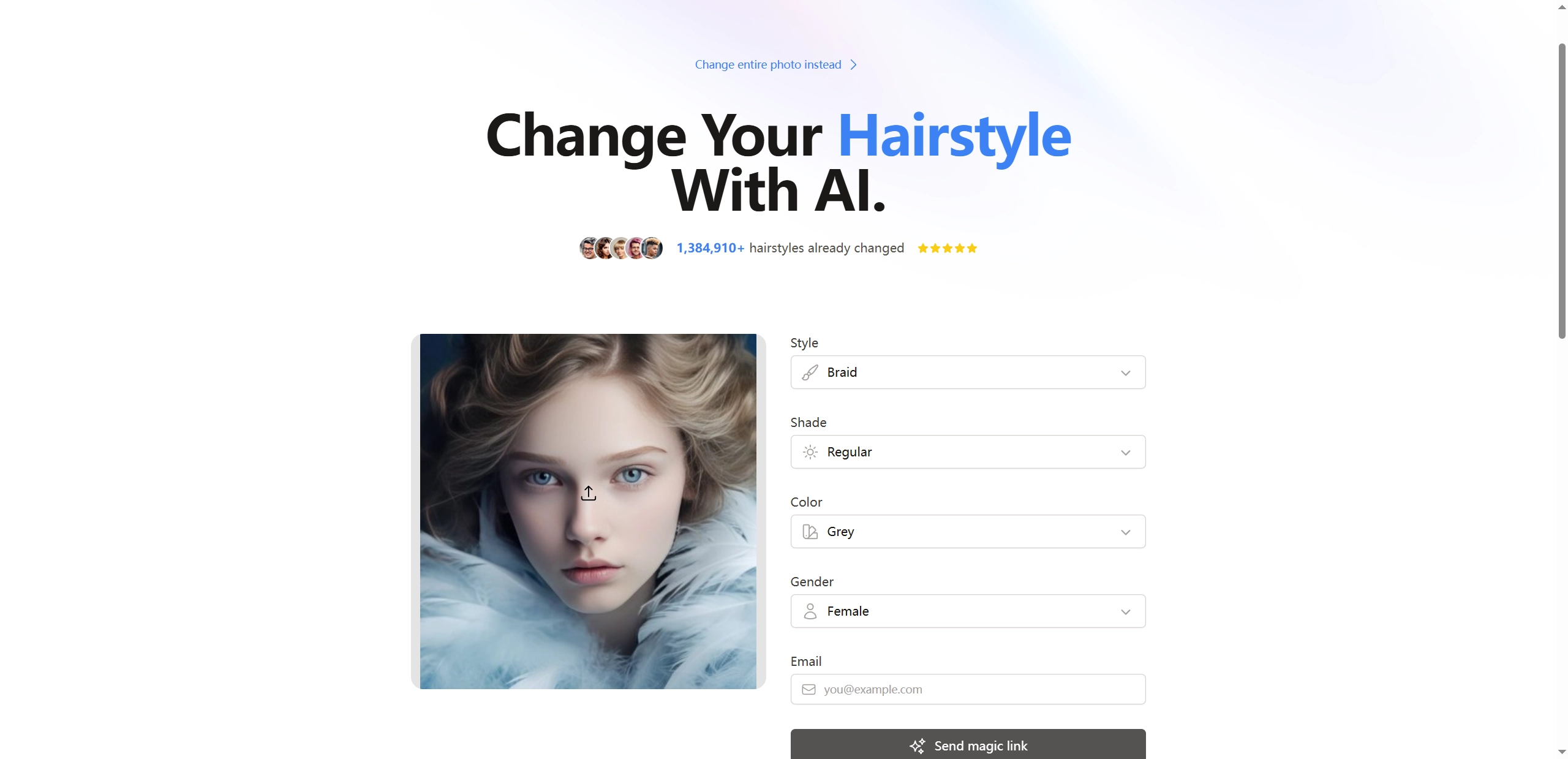 Y3K Style Hairstyle Try On