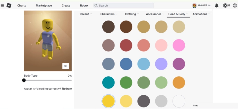 Yellow Avatar Roblox Online Free