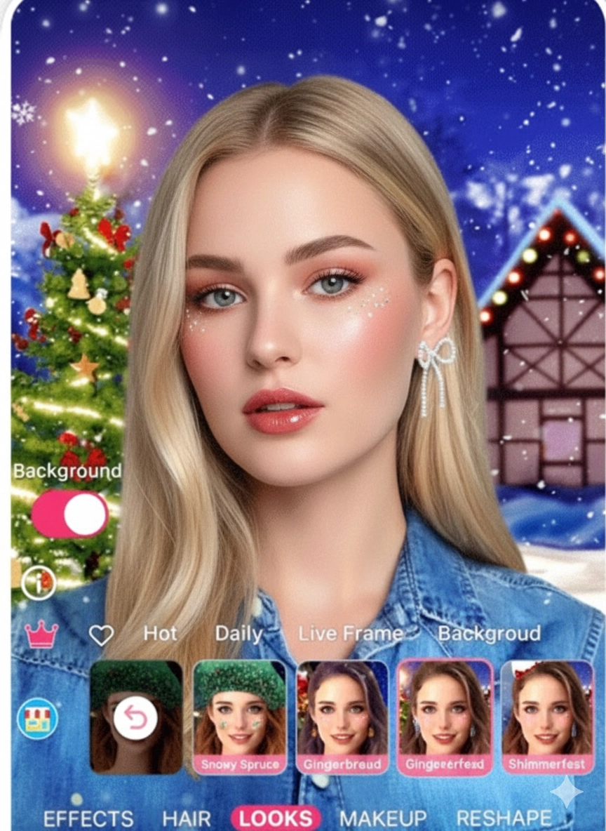 YouCam Perfect Christmas Filter